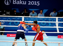 Bakı 2015: Kişilər arasında boks yarışının üçüncü gününə start verilib. Azərbaycan, 18 iyun 2015